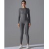 Жіночий жіночий фітнес костюм Long sleeve top + Leggings model 67 (Grafite) Жіночий жіночий фітнес костюм Long sleeve top + Leggings model 67 (Grafite)